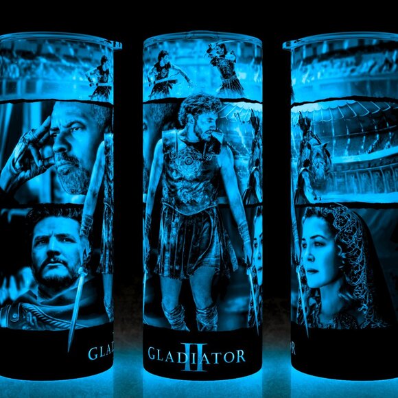 Glow in the Dark Gladiator 2 Maximus Action Movie Cup Mug Tumbler 20oz - Picture 1 of 4
